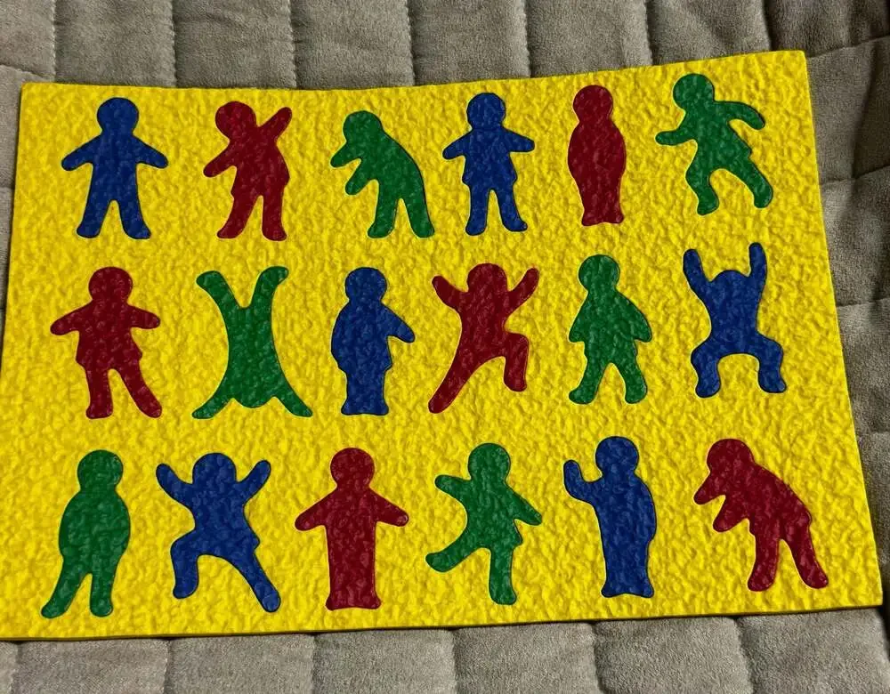 Vintage Lauri Crepe Foam Rubber Puzzle Playground Educational Toy